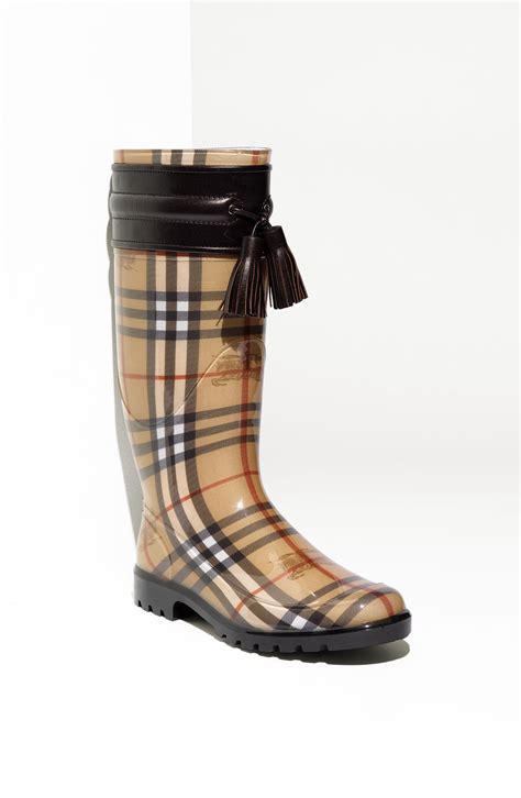 burberry leather womens boots|Burberry rain boots for women.